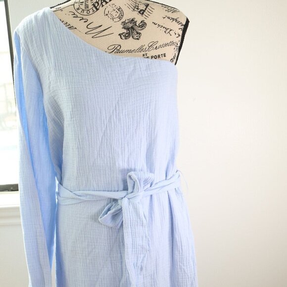 Express Dresses & Skirts - Express Ladies Periwinkle One Shoulder Dress NWOT Light Blue Size SMALL
